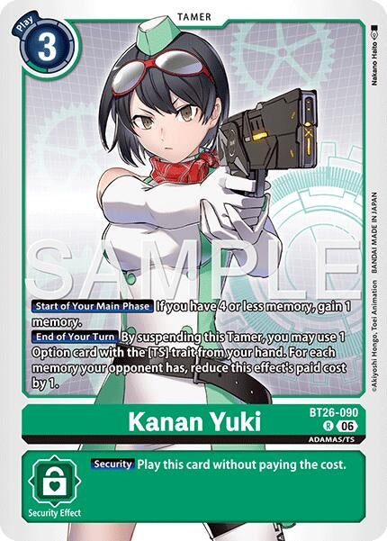 Image for Kanan Yuki (BT26-090 R) (Timeless Bonds) (BT-26) - Digimon Card Game