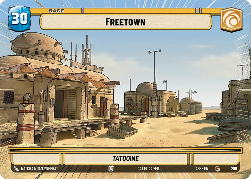 Image for Freetown // Mandalorian (Hyperspace) (290 // T04) (Ashes of the Empire) (ASH) - Star Wars: Unlimited