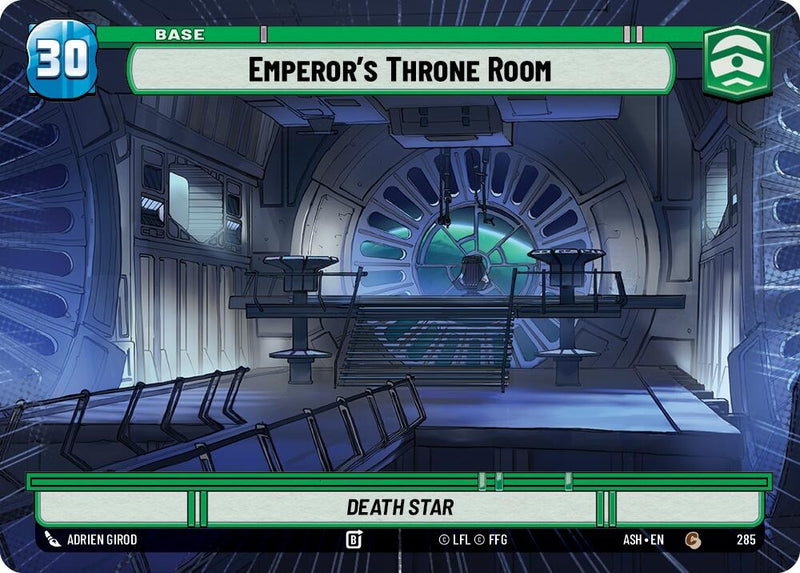 Image for Emperor's Throne Room // Shield (Hyperspace) (285 // T06) (Ashes of the Empire) (ASH) - Star Wars: Unlimited
