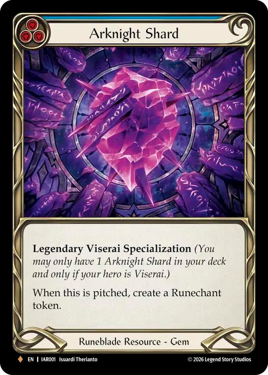 Image for Arknight Shard (Blue) (IAR001) (Usurp the Shadow Throne) (IAR) - Flesh and Blood TCG