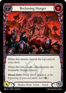 Image for Beckoning Hunger (Red) (IAR017) (Usurp the Shadow Throne) (IAR) - Flesh and Blood TCG