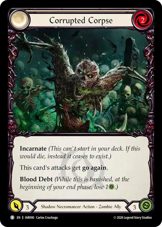 Image for Corrupted Corpse (IAR090) (Usurp the Shadow Throne) (IAR) - Flesh and Blood TCG