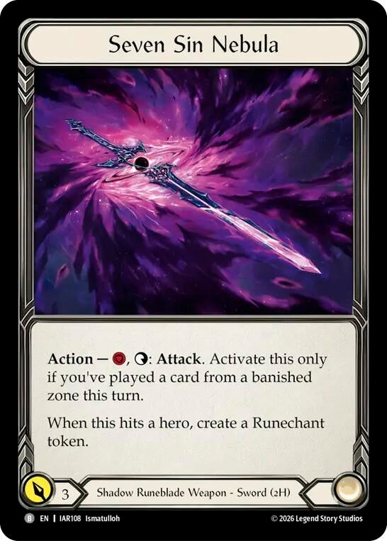Image for Seven Sin Nebula (IAR108) (Usurp the Shadow Throne) (IAR) - Flesh and Blood TCG