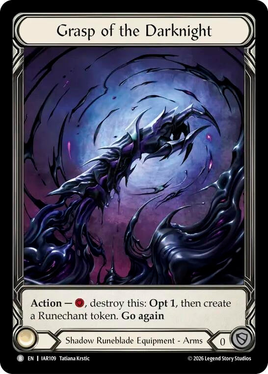 Image for Grasp of the Darknight (Extended Art) (IAR109) (Usurp the Shadow Throne) (IAR) - Flesh and Blood TCG
