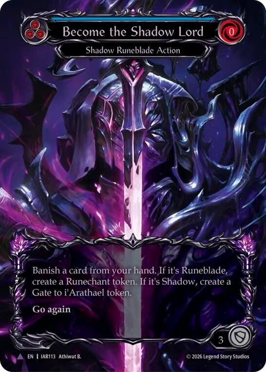 Image for Become the Shadow Lord (Blue) (Marvel) (IAR113) (Usurp the Shadow Throne) (IAR) - Flesh and Blood TCG