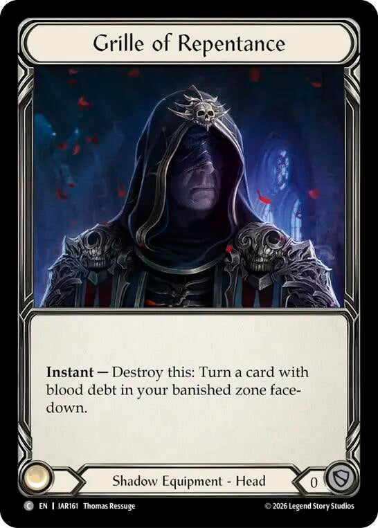 Image for Grille of Repentance (IAR161) (Usurp the Shadow Throne) (IAR) - Flesh and Blood TCG