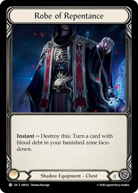 Image for Robe of Repentance (IAR162) (Usurp the Shadow Throne) (IAR) - Flesh and Blood TCG