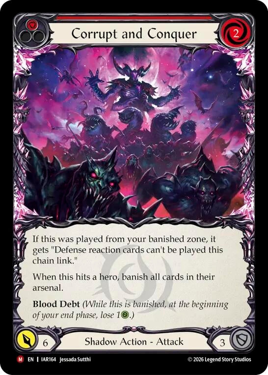Image for Corrupt and Conquer (Red) (IAR164) (Usurp the Shadow Throne) (IAR) - Flesh and Blood TCG