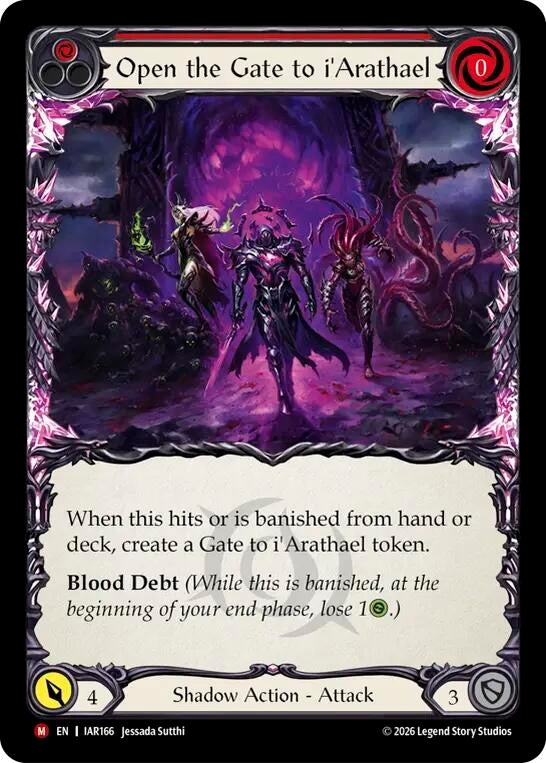 Image for Open the Gate to i'Arathael (Red) (IAR166) (Usurp the Shadow Throne) (IAR) - Flesh and Blood TCG