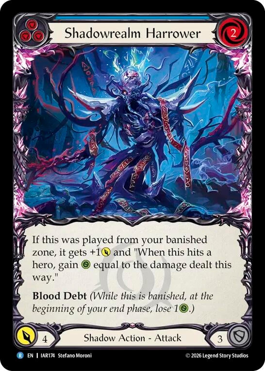 Image for Shadowrealm Harrower (Blue) (IAR174) (Usurp the Shadow Throne) (IAR) - Flesh and Blood TCG
