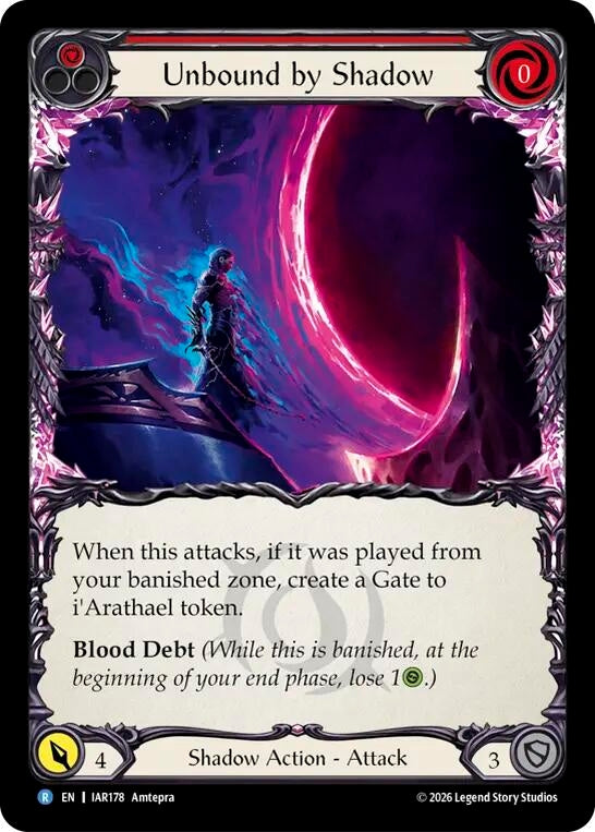 Image for Unbound by Shadow (Red) (IAR178) (Usurp the Shadow Throne) (IAR) - Flesh and Blood TCG