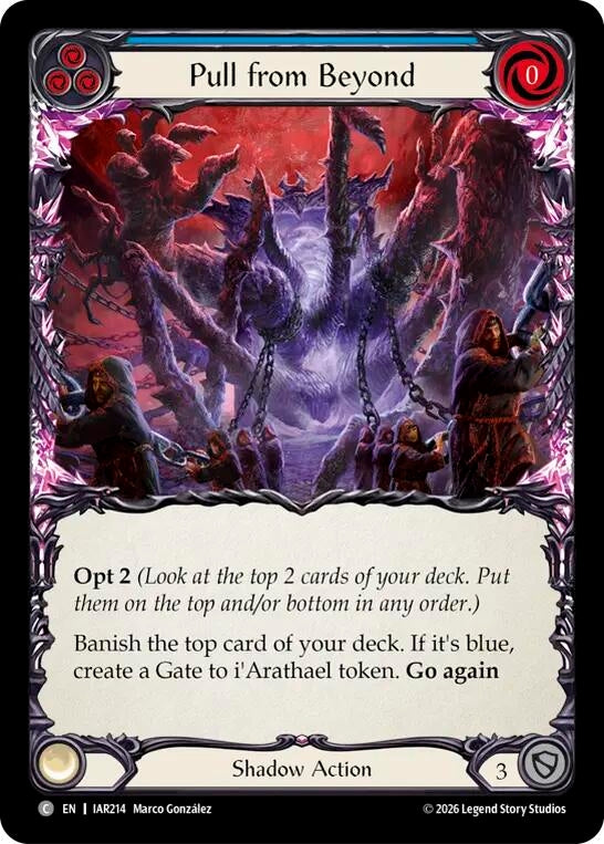 Image for Pull from Beyond (Blue) (IAR214) (Usurp the Shadow Throne) (IAR) - Flesh and Blood TCG