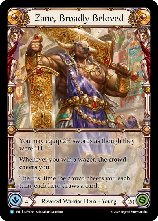 Image for Zane, Broadly Beloved (SPW003) (Smash Palace: Chorus of Steel) (SPW) - Flesh and Blood TCG
