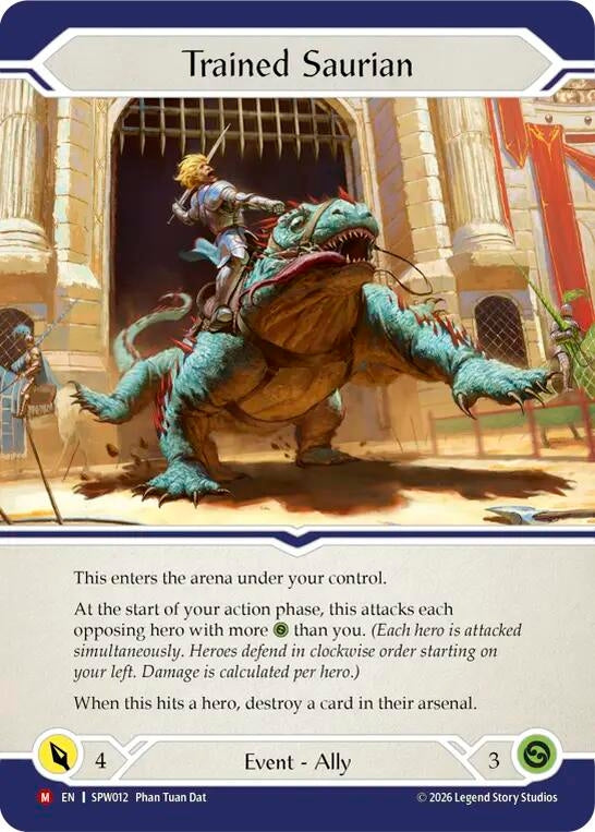 Image for Trained Saurian (SPW012) (Smash Palace: Chorus of Steel) (SPW) - Flesh and Blood TCG