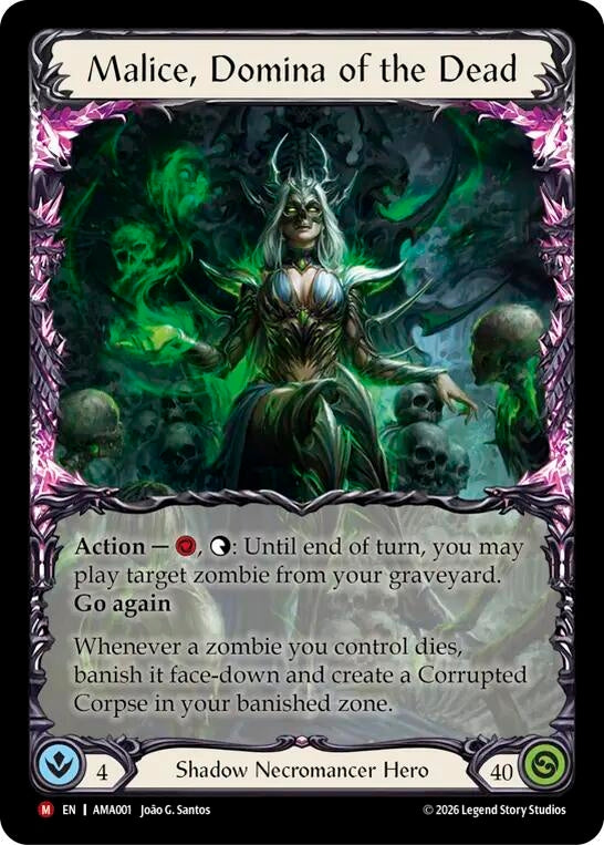 Image for Malice, Domina of the Dead (AMA001) (Armory Deck: Malice) - Flesh and Blood TCG
