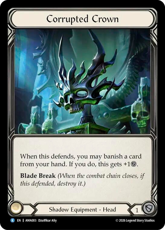 Image for Corrupted Crown (AMA003) (Armory Deck: Malice) - Flesh and Blood TCG
