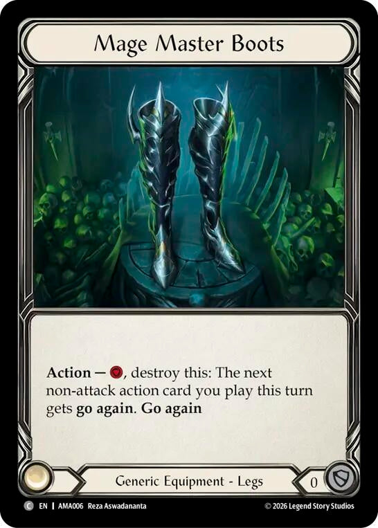 Image for Mage Master Boots (AMA006) (Armory Deck: Malice) - Flesh and Blood TCG