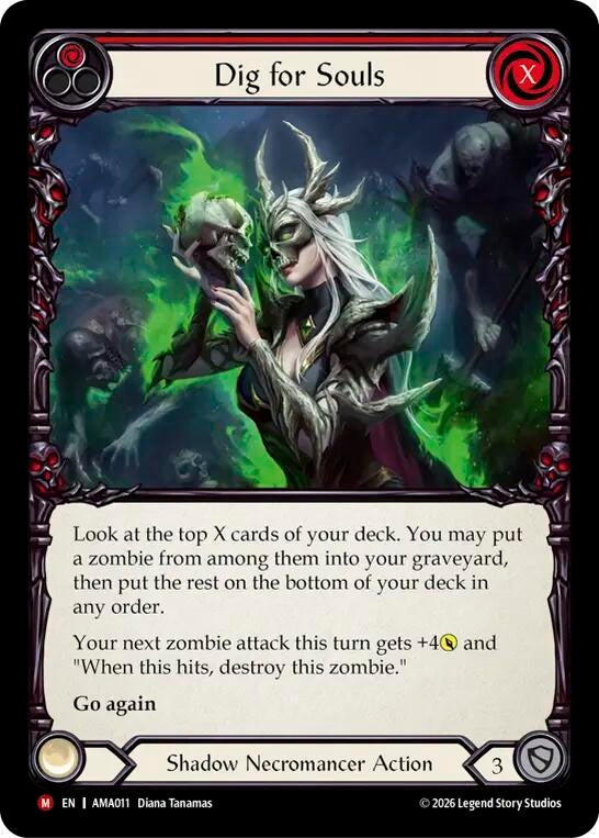 Image for Dig for Souls (Red) (AMA011) (Armory Deck: Malice, Domina of the Dead) (AMA) - Flesh and Blood TCG