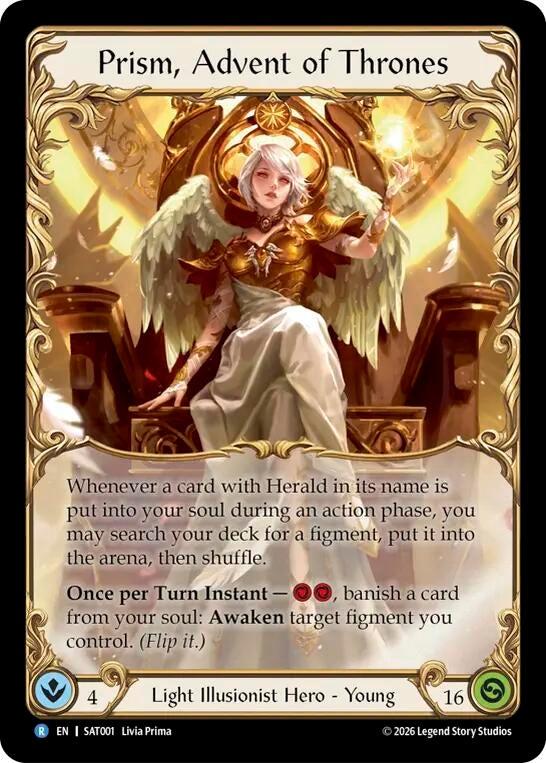 Image for Prism, Advent of Thrones (SAT001) (Silver Age: Usurp the Shadow Throne) (SAT) - Flesh and Blood TCG