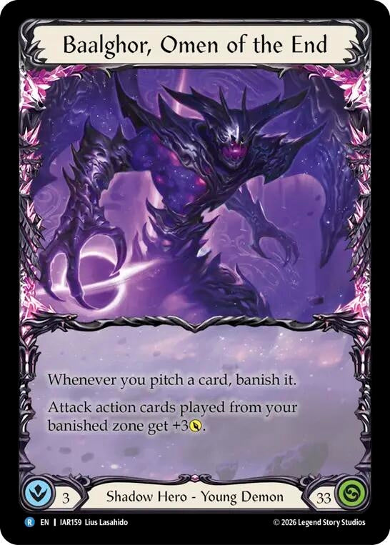 Image for Baalghor, Omen of the End (IAR159) (Usurp the Shadow Throne Pre-release Cards) (IAR) - Flesh and Blood TCG