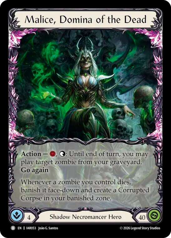 Image for Malice, Domina of the Dead (IAR053) (Usurp the Shadow Throne) (IAR) - Flesh and Blood TCG