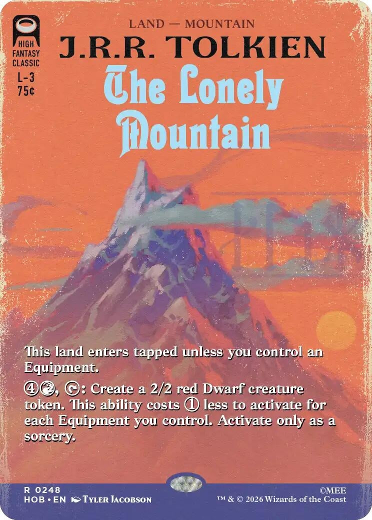 Image for The Lonely Mountain (Borderless) (0248) (248) (The Hobbit) (HOB) - Magic: The Gathering