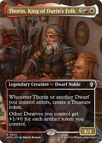 Image for Thorin, King of Durin's Folk (Borderless) (3) (The Hobbit: Eternal-Legal) (HOC) - Magic: The Gathering