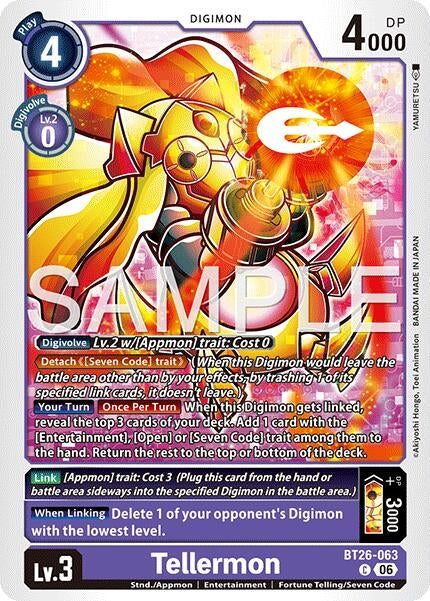Image for Tellermon (BT26-063 C) (Timeless Bonds) (BT-26) - Digimon Card Game