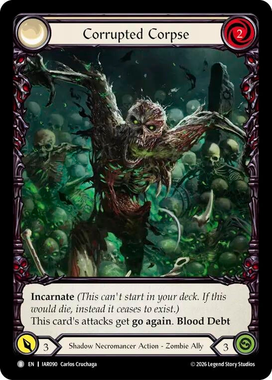 Image for Corrupted Corpse (IAR090) (Usurp the Shadow Throne Pre-release Cards) (IAR) - Flesh and Blood TCG