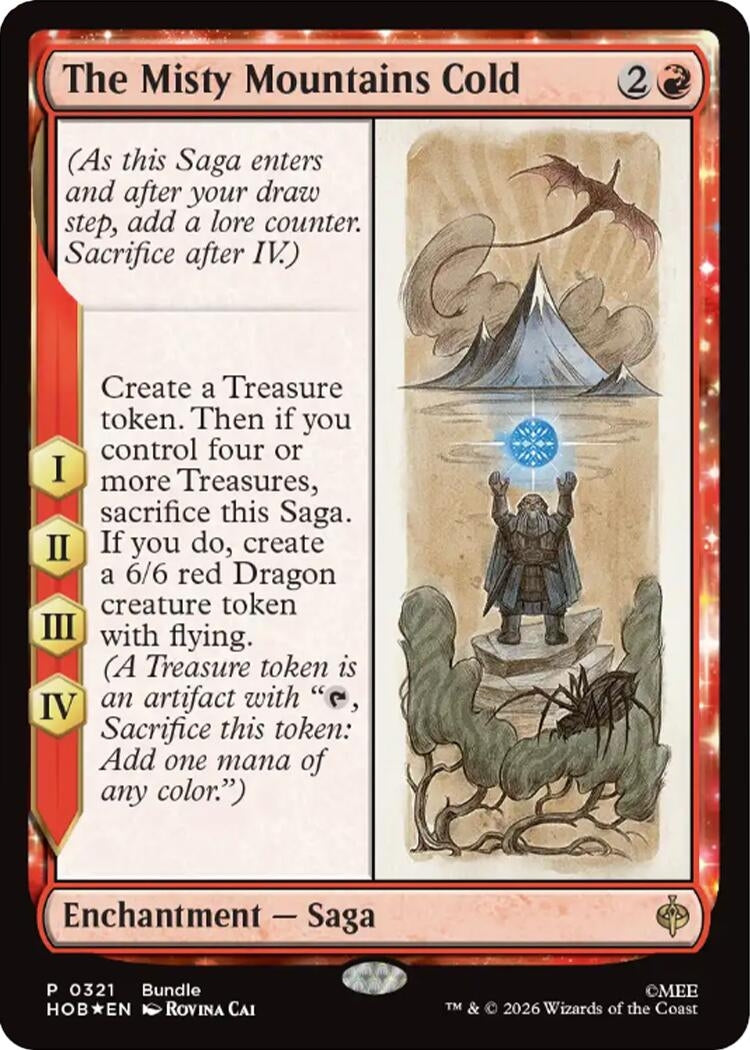 Image for The Misty Mountains Cold (321) (Unique and Miscellaneous Promos) (UMP) - Magic: The Gathering