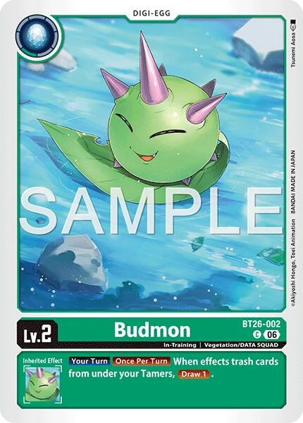 Image for Budmon (BT26-002 C) (Timeless Bonds) (BT-26) - Digimon Card Game