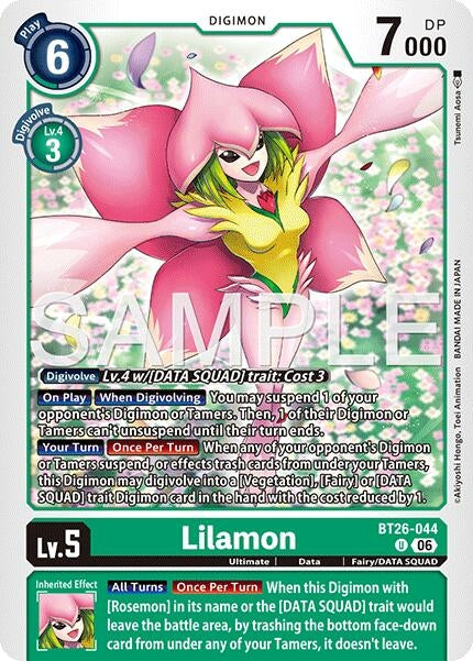 Image for Lilamon (BT26-044 U) (Timeless Bonds) (BT-26) - Digimon Card Game