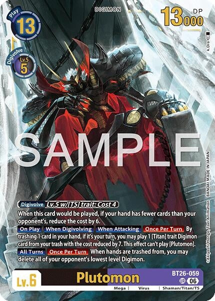 Image for Plutomon (BT26-059 UR) (Timeless Bonds) (BT-26) - Digimon Card Game