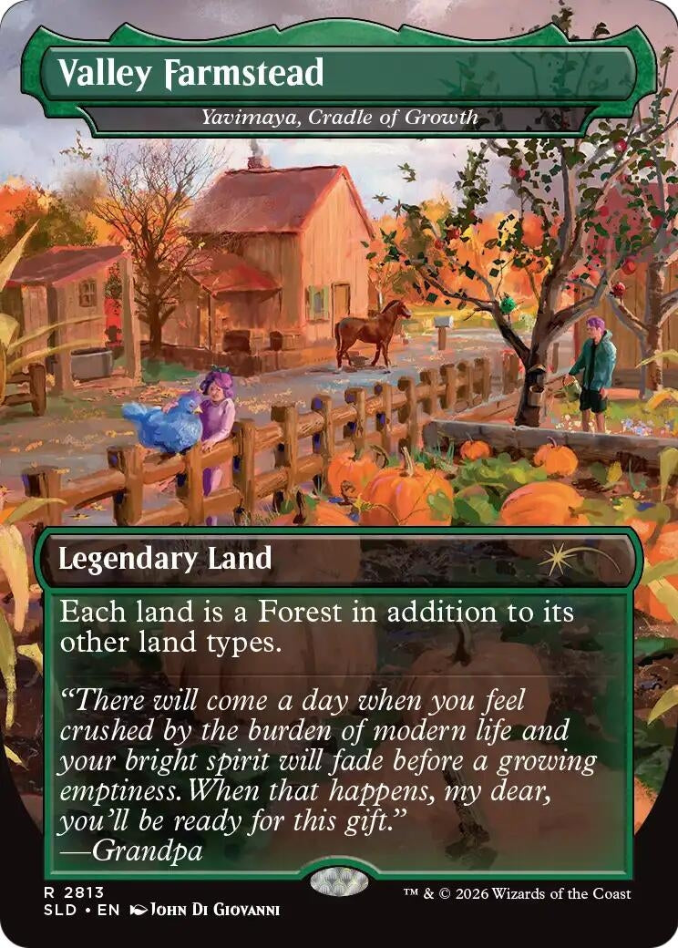 Image for Valley Farmstead - Yavimaya, Cradle of Growth (2813) (Secret Lair Drop Series) (SLD) - Magic: The Gathering