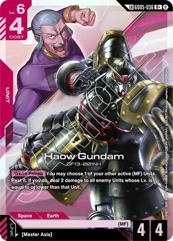 Image for Haow Gundam (R+) (Link Rare) (GD05-036) (Freedom Ascension) (GD05) - Gundam Card Game