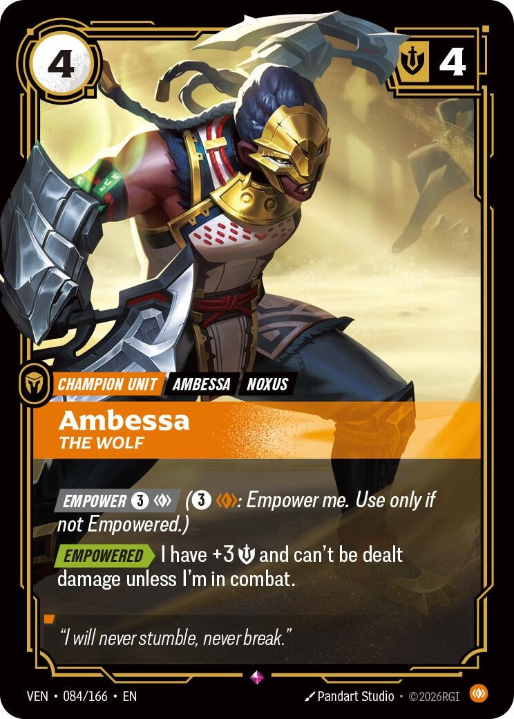 Image for Ambessa - The Wolf (084/166) (Vendetta) (VEN) - Riftbound: League of Legends Trading Card Game