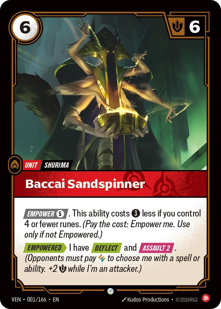 Image for Baccai Sandspinner (001/166) (Vendetta) (VEN) - Riftbound: League of Legends Trading Card Game
