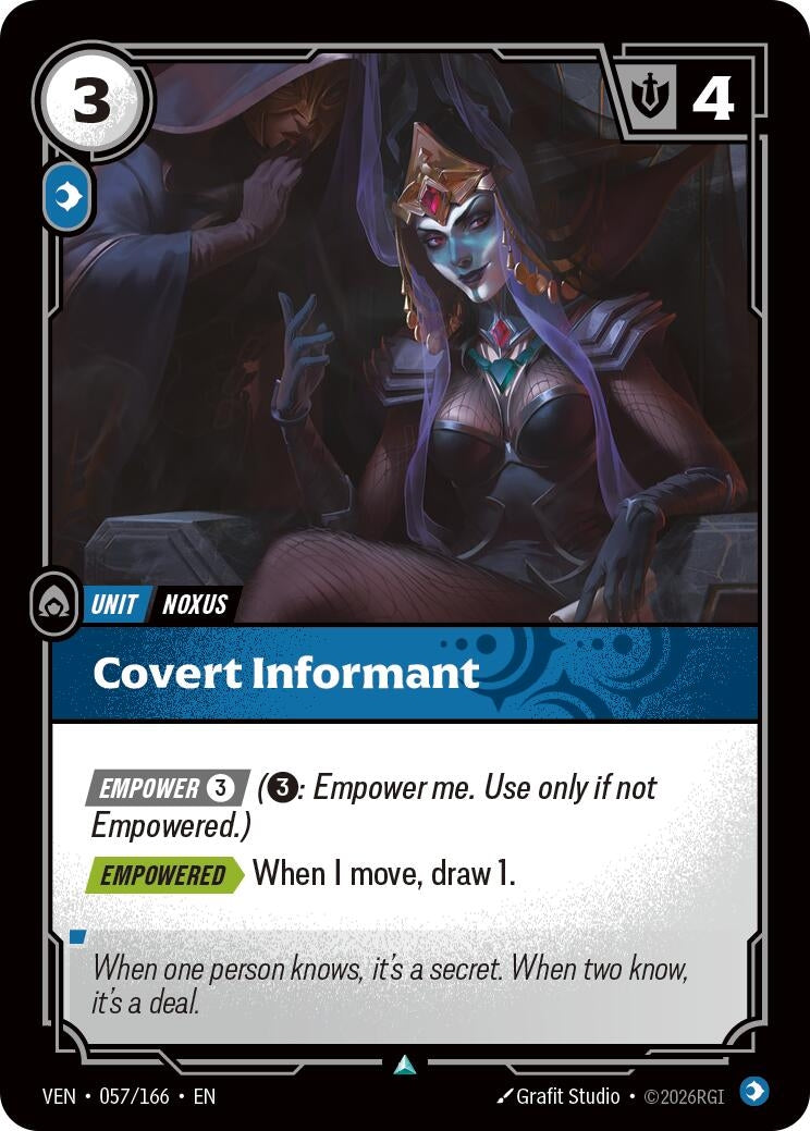 Image for Covert Informant (057/166) (Vendetta) (VEN) - Riftbound: League of Legends Trading Card Game