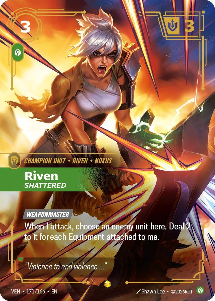 Riven - Shattered (Overnumbered) (171/166) (Vendetta)