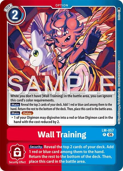 Image for Wall Training (LM-057 P) (Limited Card Pack -Final Crest-) (LM-08) - Digimon Card Game