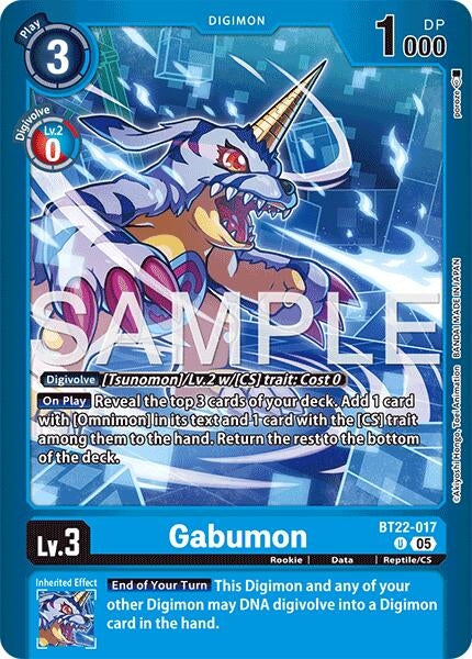 Image for Gabumon (BT22-017 U) (Limited Card Pack -Final Crest-) (LM-08) - Digimon Card Game