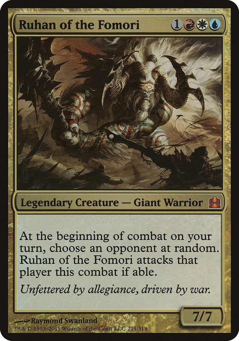 Ruhan of the Fomori Commander [OVER]