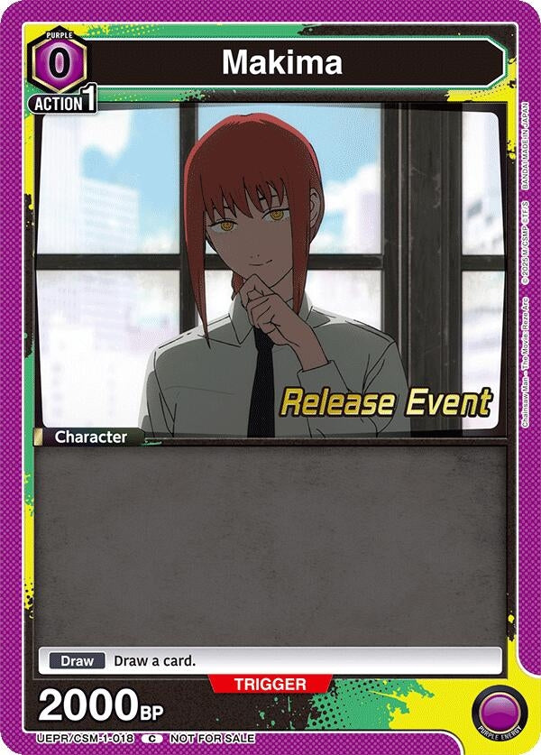 Image for Makima (018) (UE22BT/CSM-1-018) (UE22BT: CHAINSAW MAN Release Event Cards) (UE22BT_RE) - Union Arena
