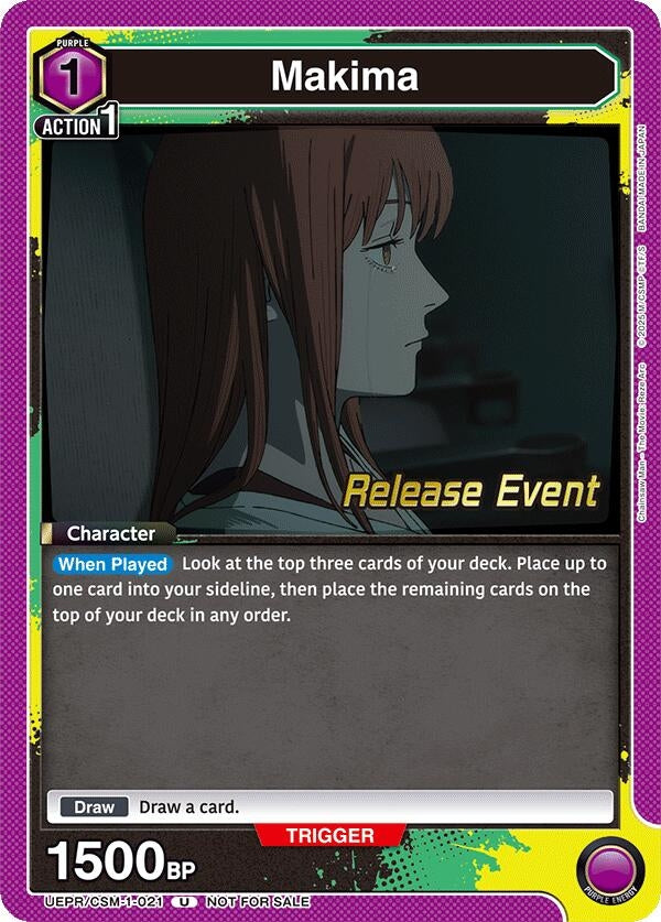 Image for Makima (021) (UE22BT/CSM-1-021) (UE22BT: CHAINSAW MAN Release Event Cards) (UE22BT_RE) - Union Arena