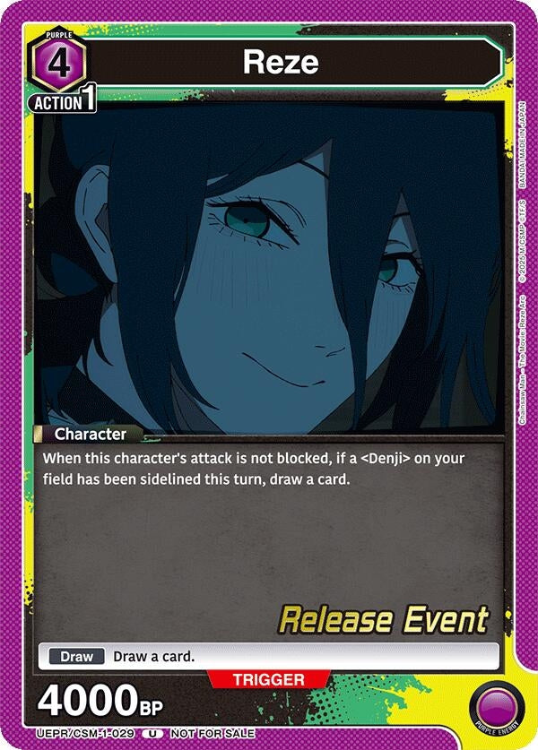 Image for Reze (029) (UE22BT/CSM-1-029) (UE22BT: CHAINSAW MAN Release Event Cards) (UE22BT_RE) - Union Arena