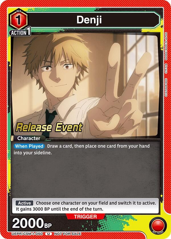 Image for Denji (050) (UE22BT/CSM-1-050) (UE22BT: CHAINSAW MAN Release Event Cards) (UE22BT_RE) - Union Arena