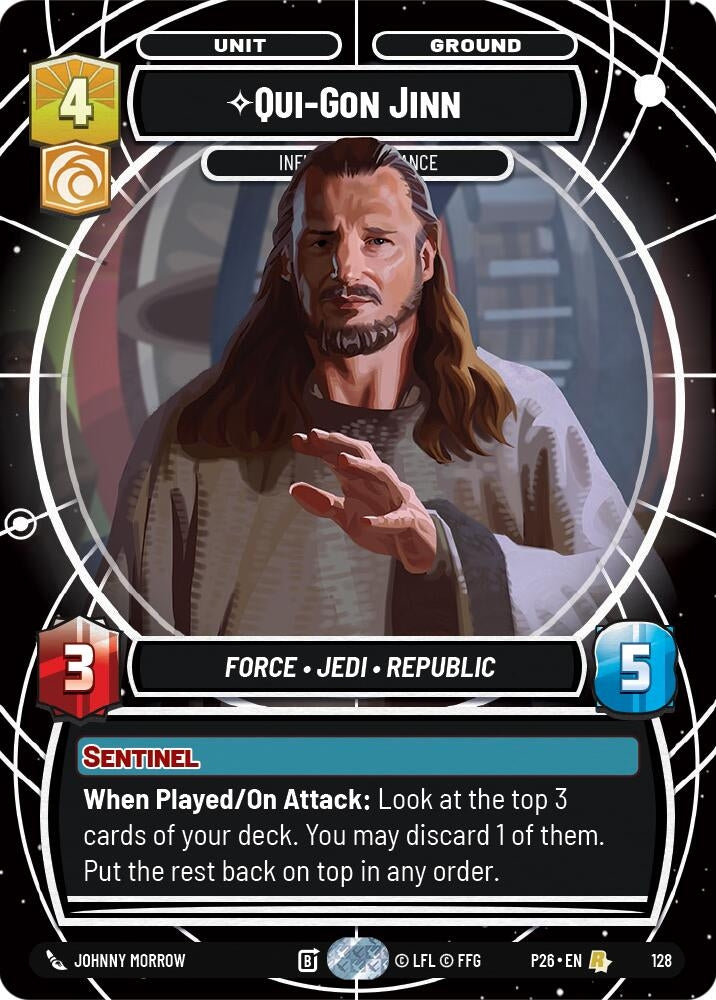 Image for Qui-Gon Jinn - Influencing Chance (128) (Galactic Championship 2026) (P26) - Star Wars: Unlimited