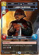Image for Lando Calrissian - Eyes Open (Prize Wall) (143) (Galactic Championship 2026) (P26) - Star Wars: Unlimited