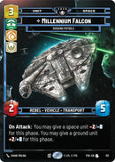 Image for Millennium Falcon - Dodging Patrols (Prize Wall) (Foil) (153) (Galactic Championship 2026) (P26) - Star Wars: Unlimited