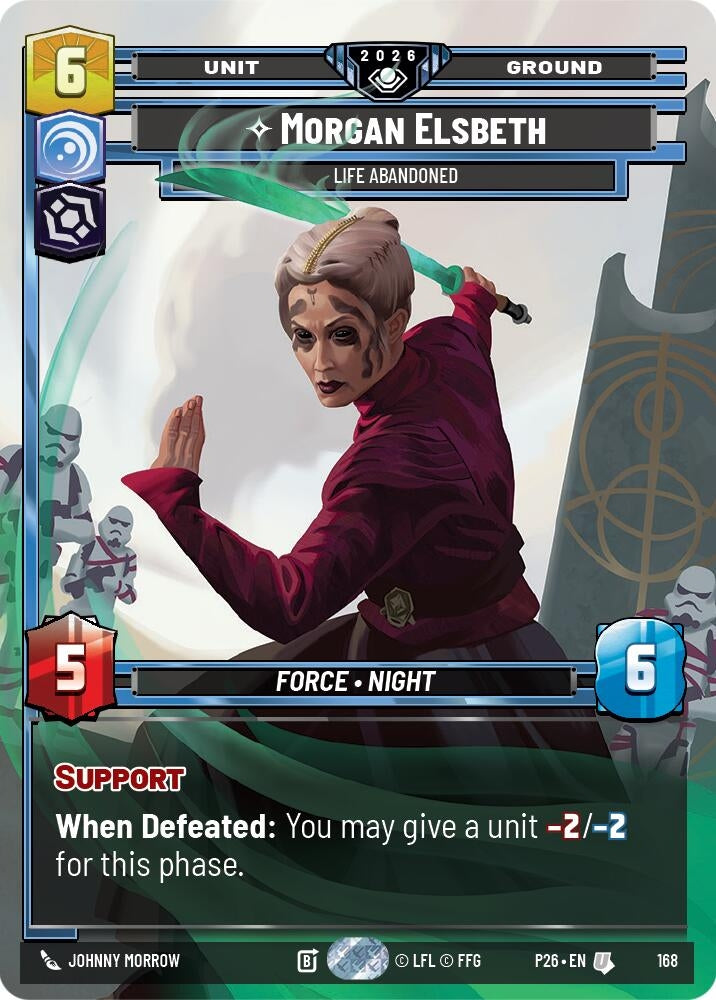 Image for Morgan Elsbeth - Life Abandoned (168) (Galactic Championship 2026) (P26) - Star Wars: Unlimited